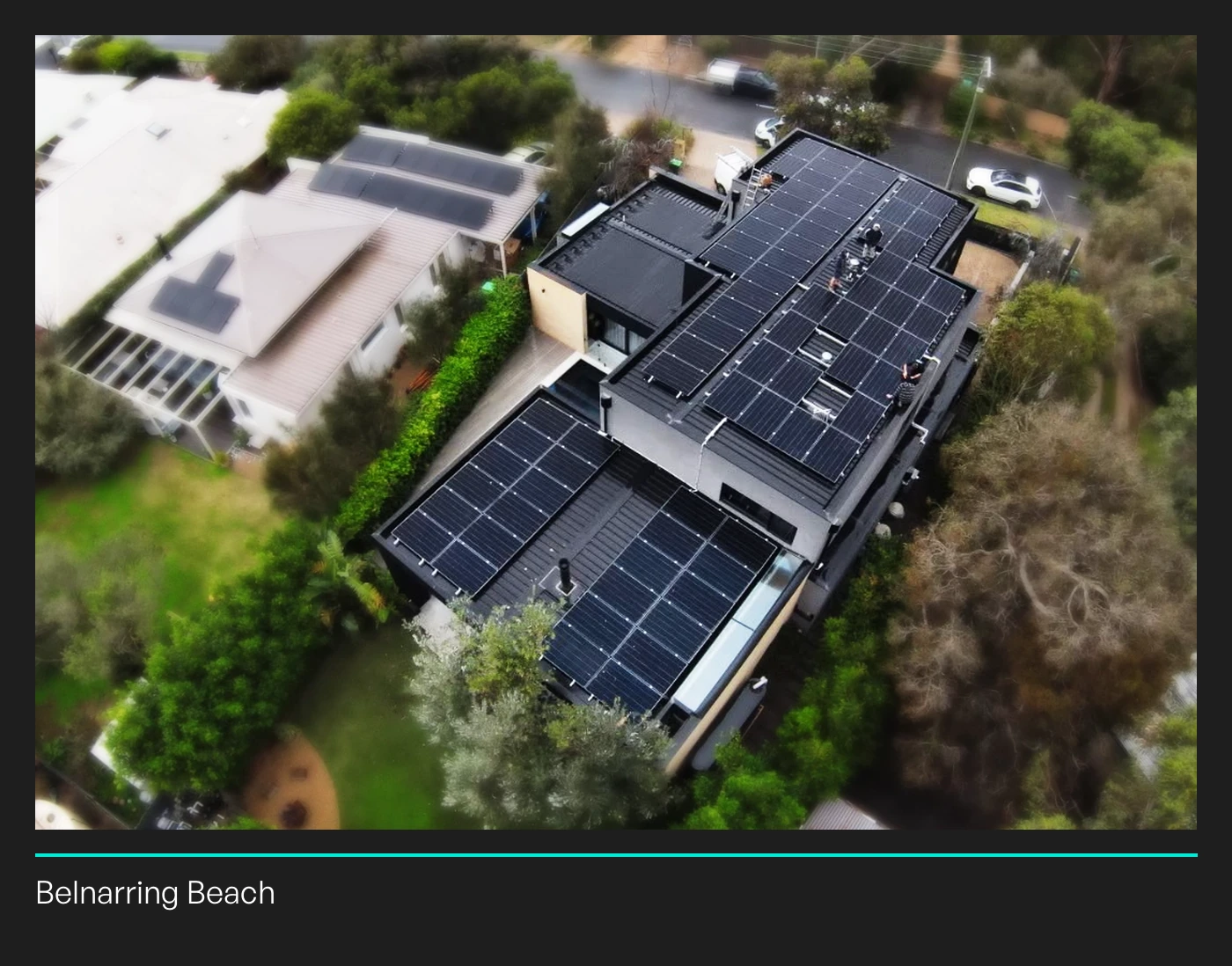 AIKO rooftop installation identified by Lightning Energy as Belnarring Beach.