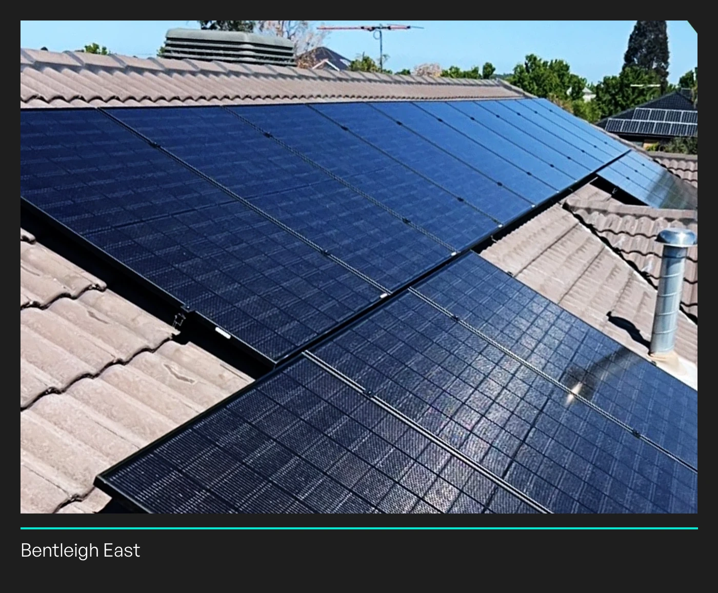 Trina rooftop installation identified by Lightning Energy as Bentleigh East.