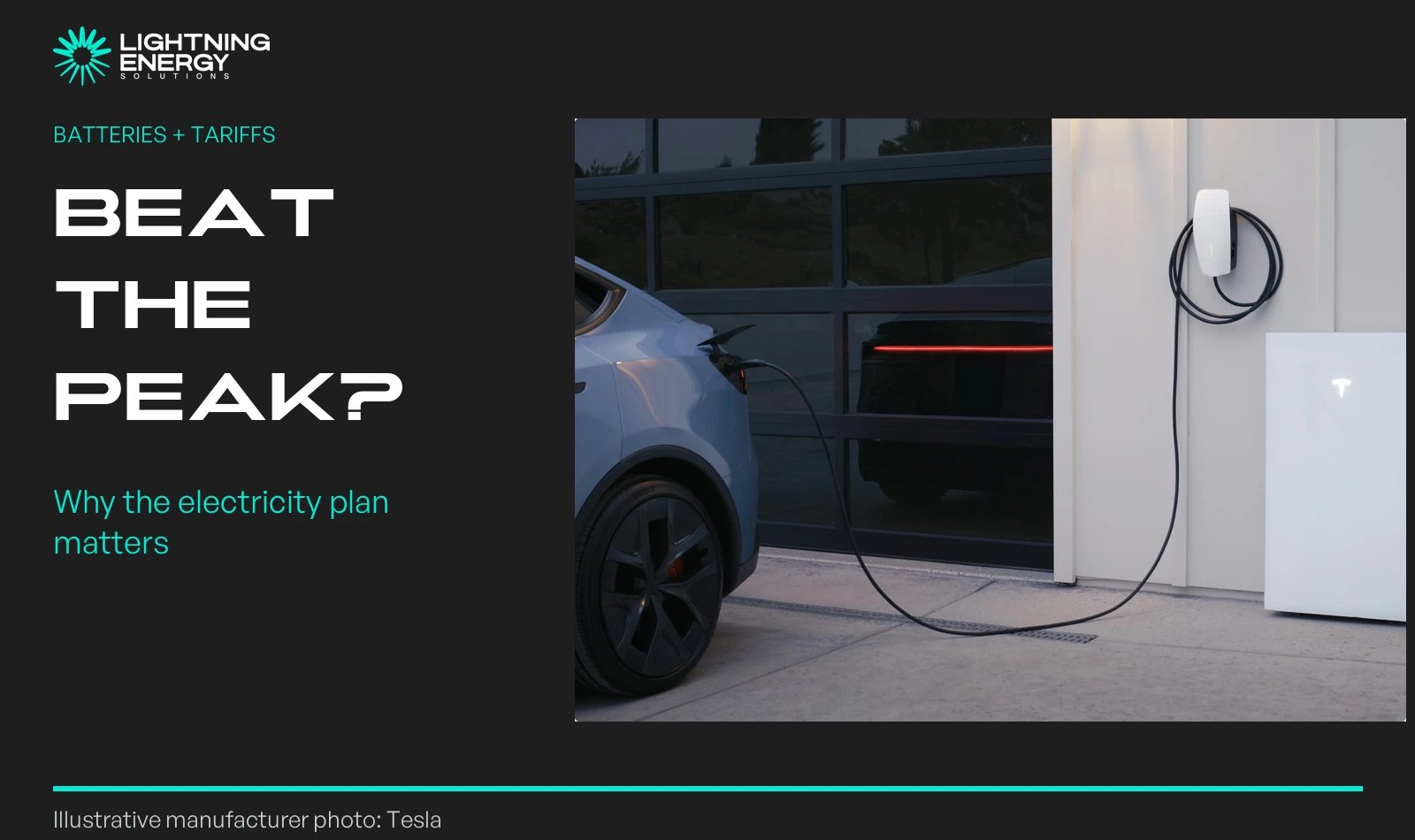 Beat the Peak? Why Your Home Battery’s Electricity Plan Matters