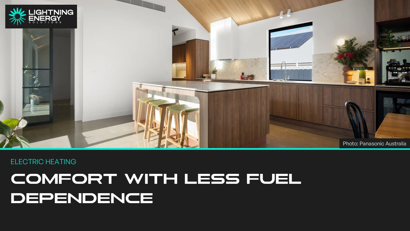Panasonic Australia photograph of a home interior with a ducted air-conditioning grille.