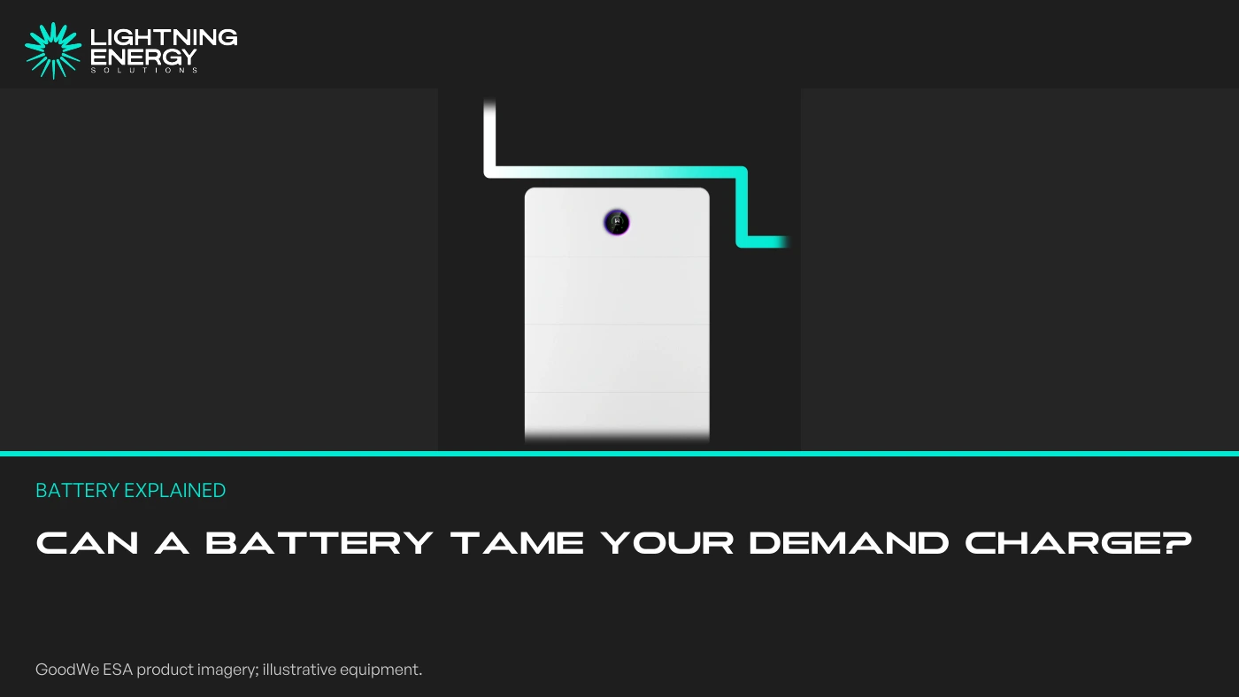 Can a Battery Help With an Electricity Demand Charge?