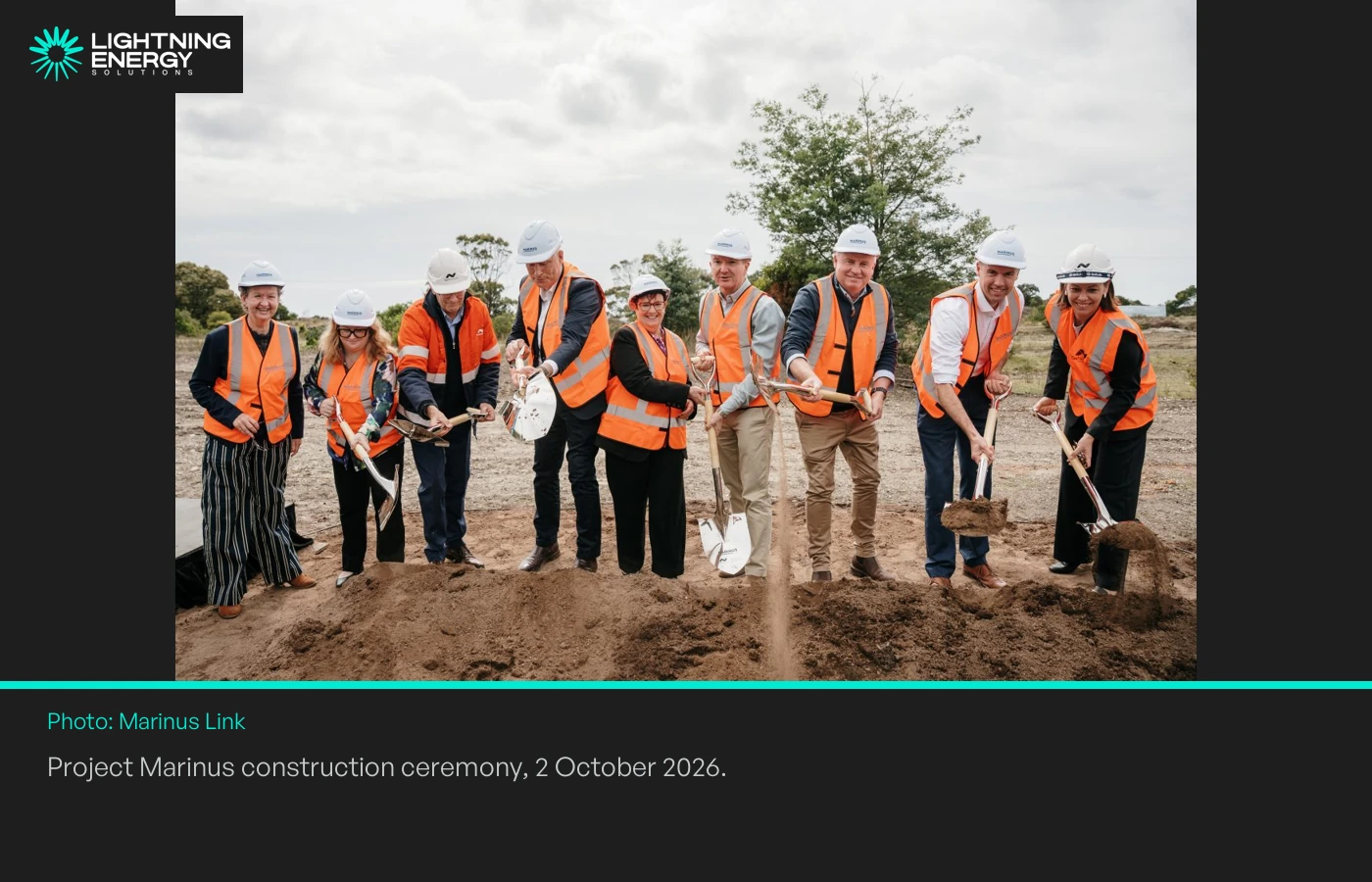 Project Marinus construction ceremony, 2 October 2026.
