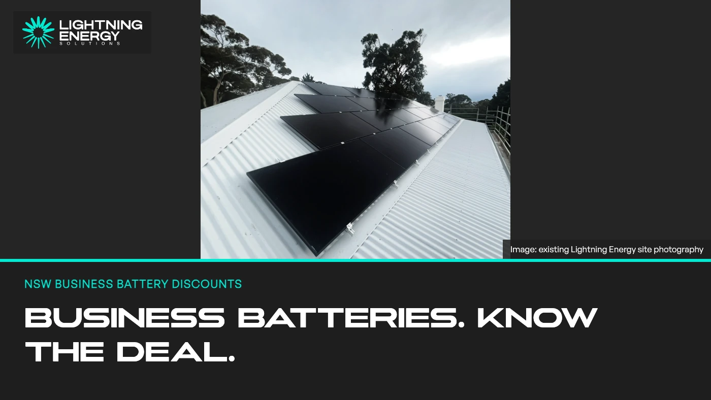NSW Business Battery Discounts: Who Qualifies and What Changes the Quote?