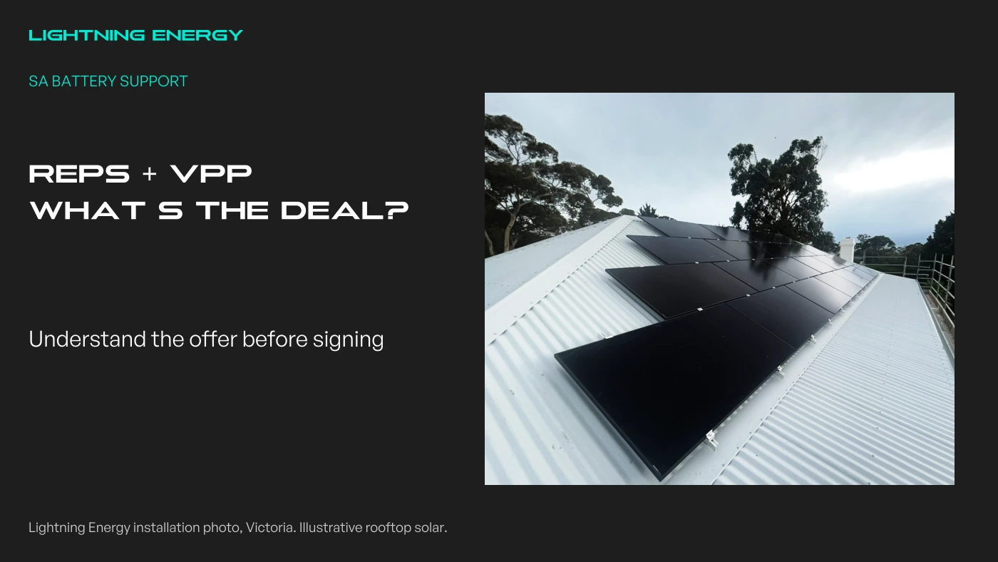 South Australia’s REPS VPP Support: What It Means for Your Battery
