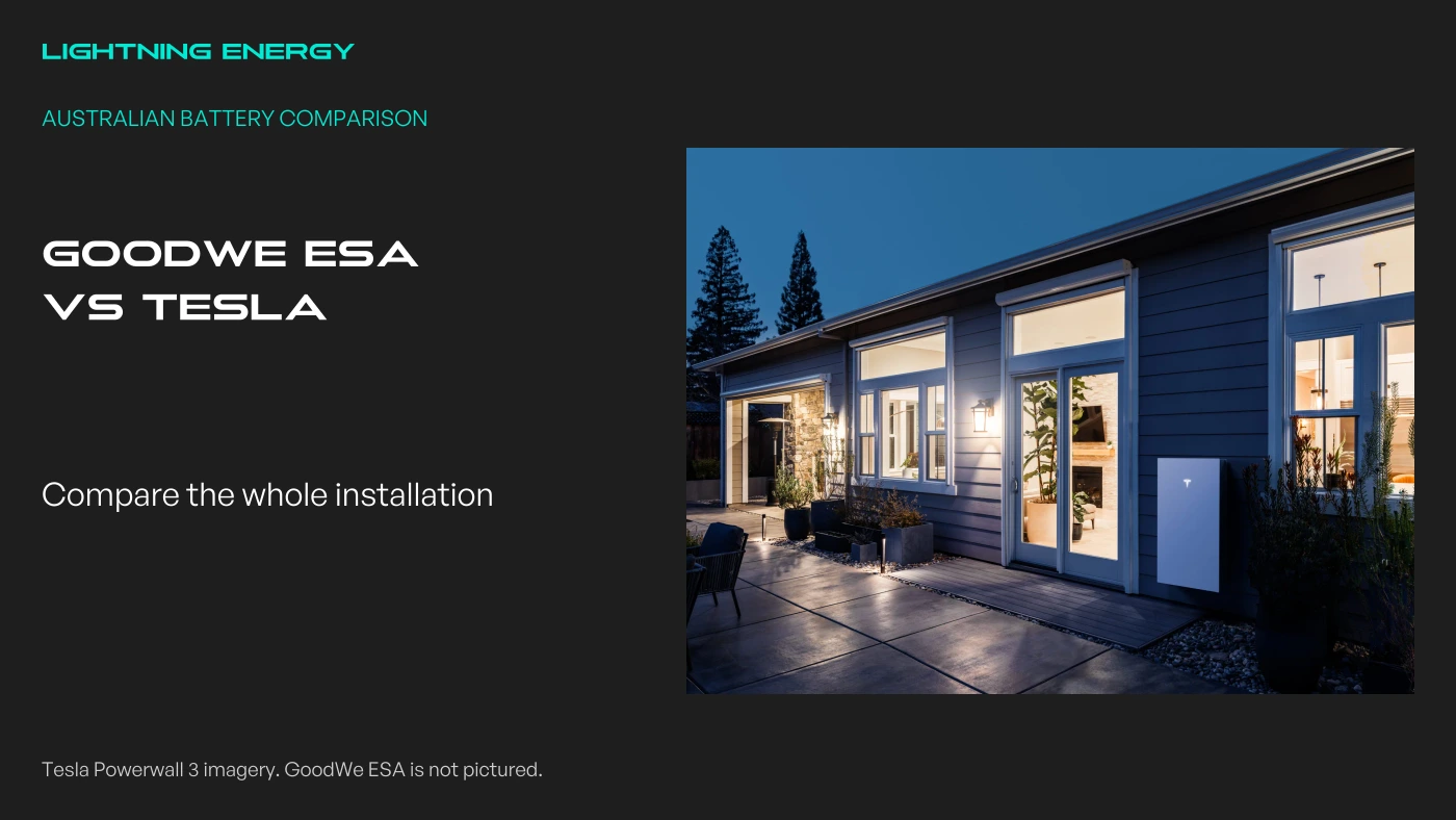 GoodWe ESA vs Tesla Powerwall 3: What’s in the Quote?