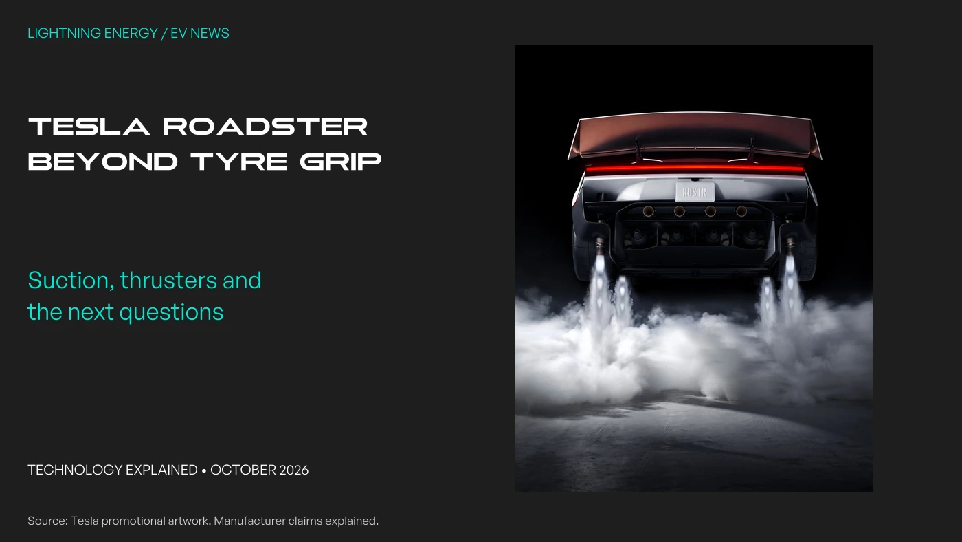 Tesla’s New Roadster: Suction, Thrusters and the Questions Behind the Spectacle