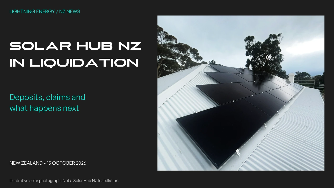 Solar Hub NZ Collapse: The Claim Deadline Customers Need to Know
