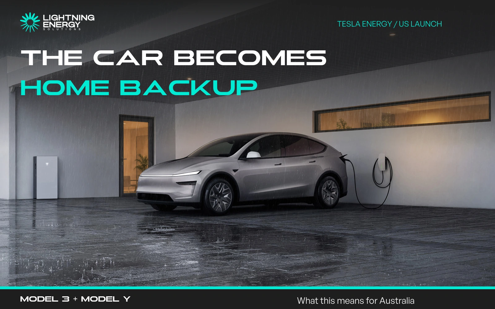 Tesla Turns Cars Into Home Backup: Model 3 and Model Y Join US Powershare