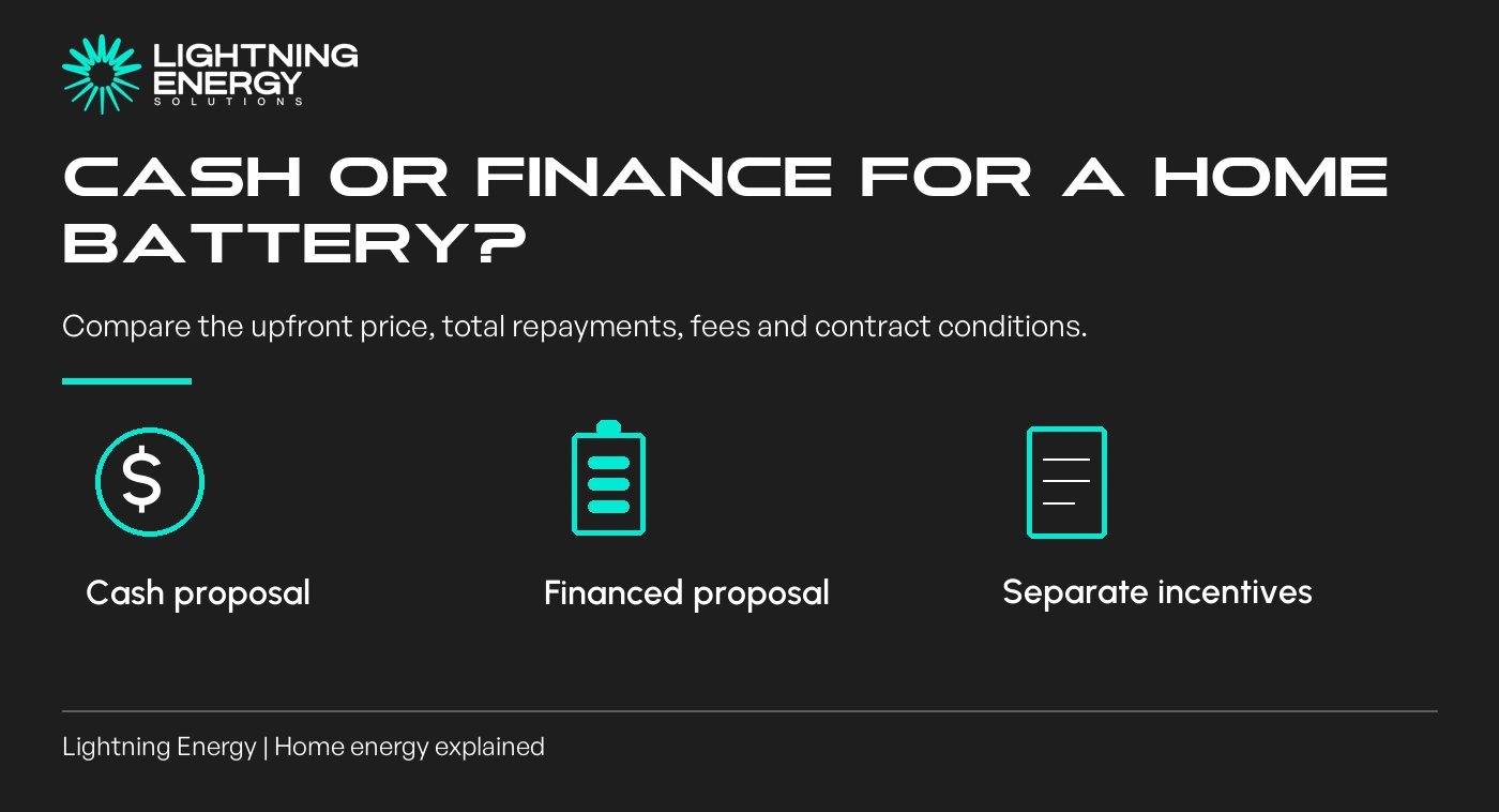 Paying Cash or Financing a Home Battery: Compare the Total Cost