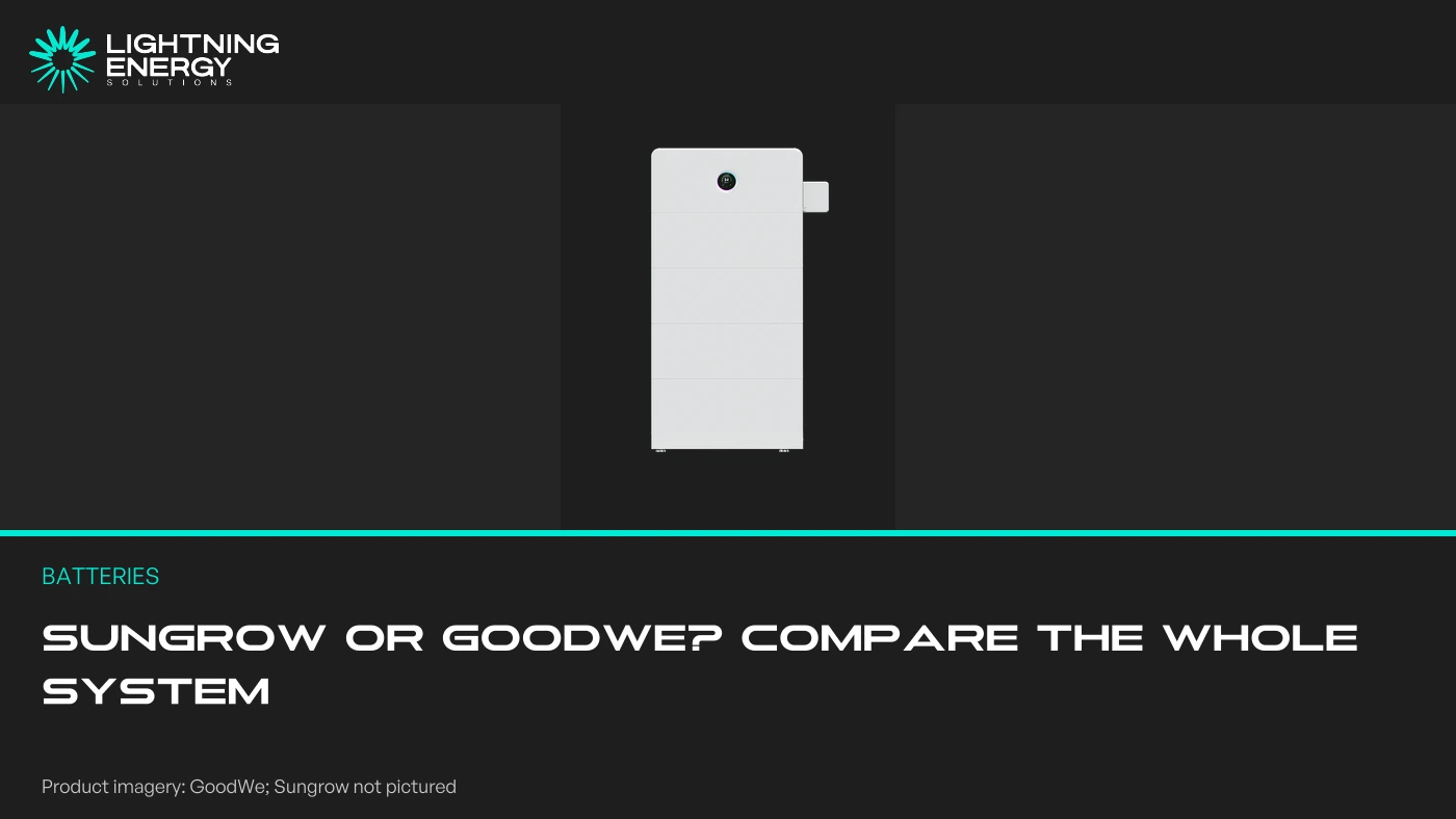 Sungrow SBR and GoodWe ESA: Compare Complete Australian Storage Systems
