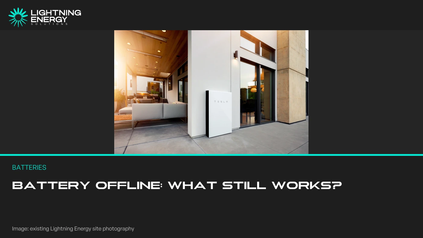 What Still Works When a Home Battery Loses Internet Access?