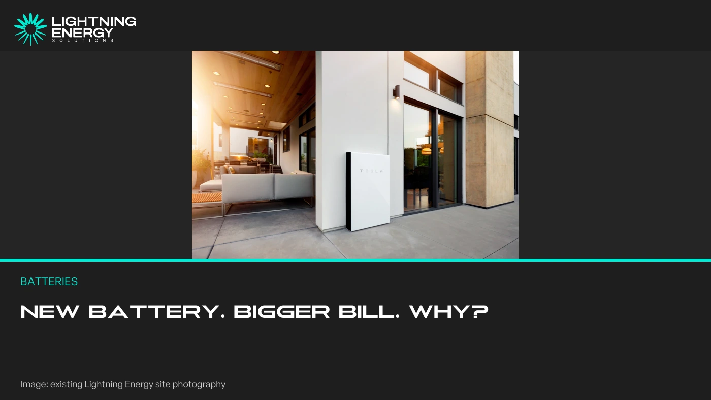Why Your Electricity Bill Might Rise After a Battery Is Installed