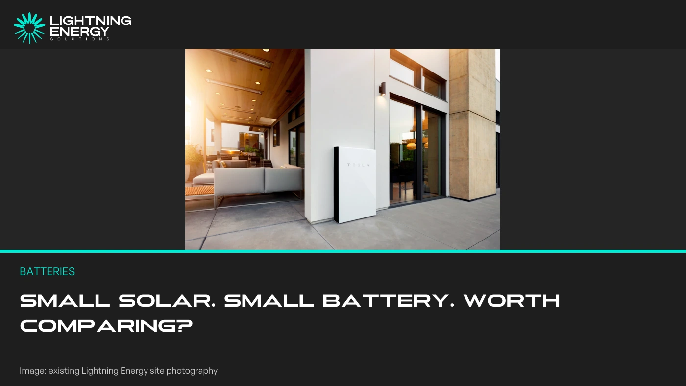 Can a Small Battery Make Sense with a 5 to 6.6 kW Solar System?