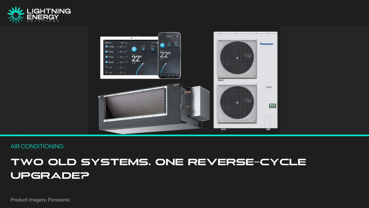 Replacing Gas Ducted Heating and Evaporative Cooling with Reverse-Cycle