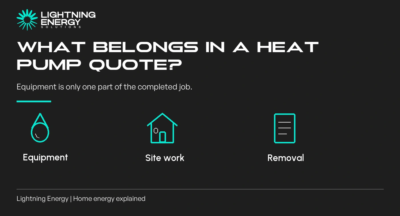 What should a Melbourne heat pump hot water quote include?