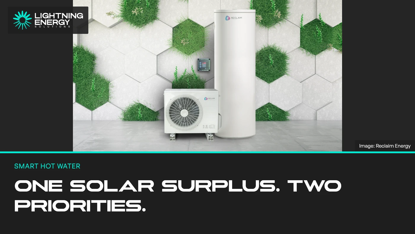 Heat pump smart controls: sharing solar with your home battery