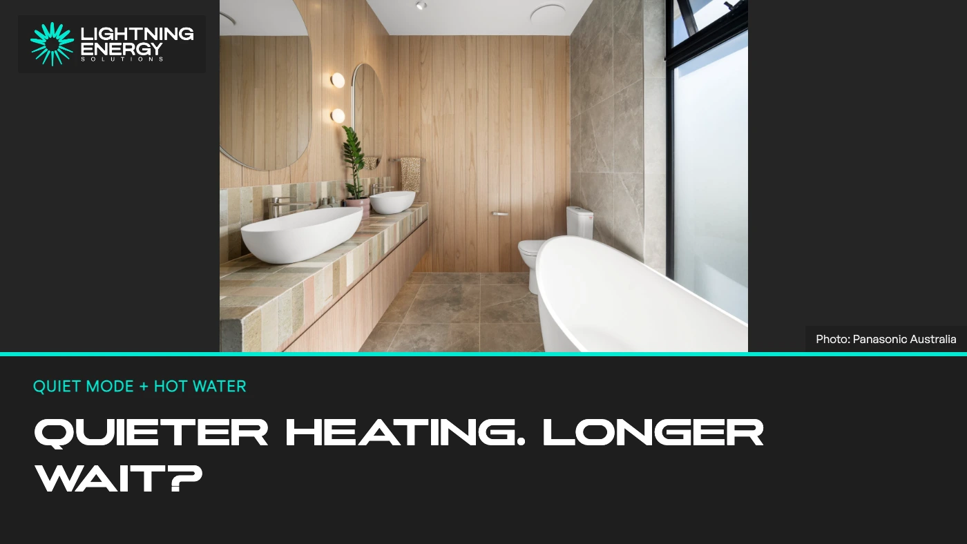 Does quiet mode slow down heat pump water heating?