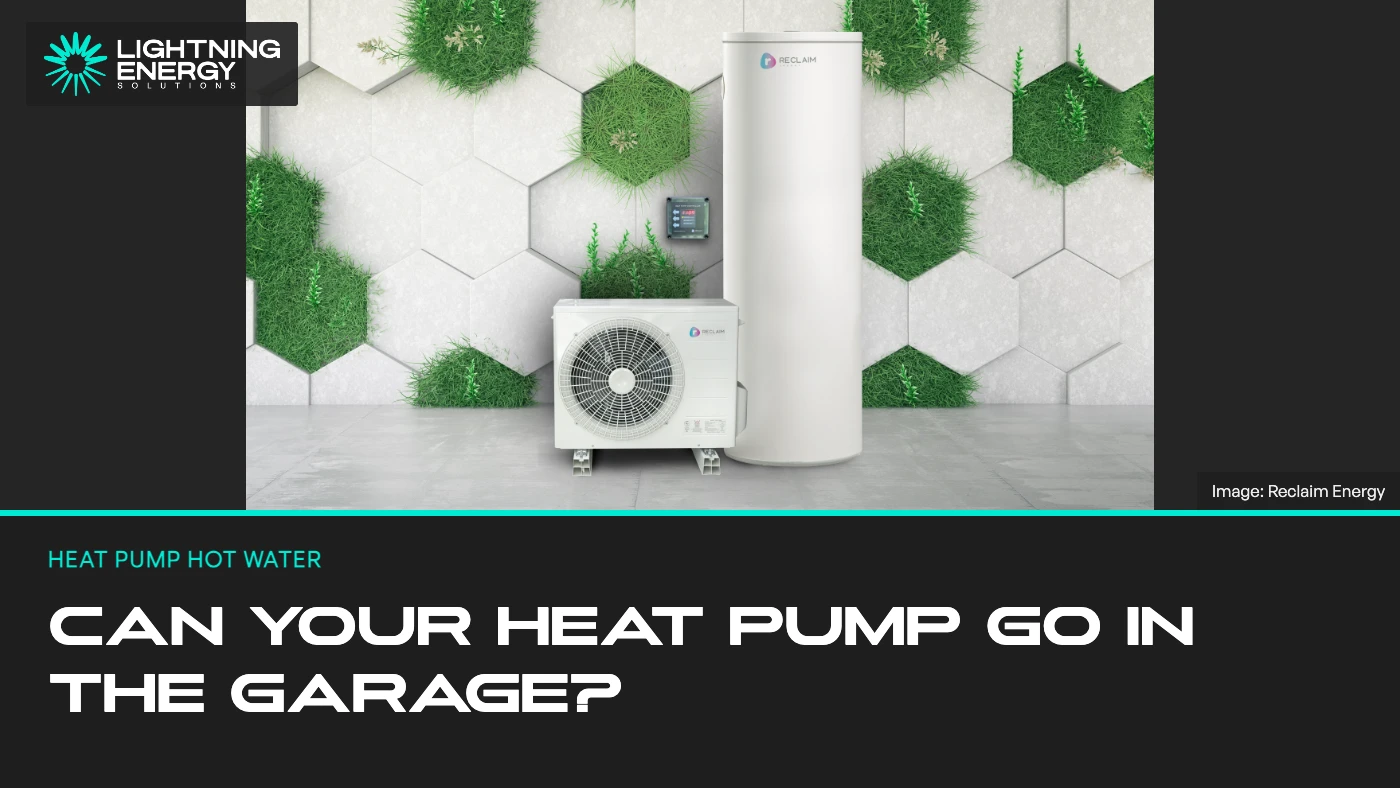 Can a hot water heat pump go in a garage?