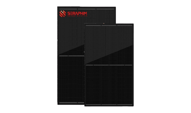 seraphim all black solar panels