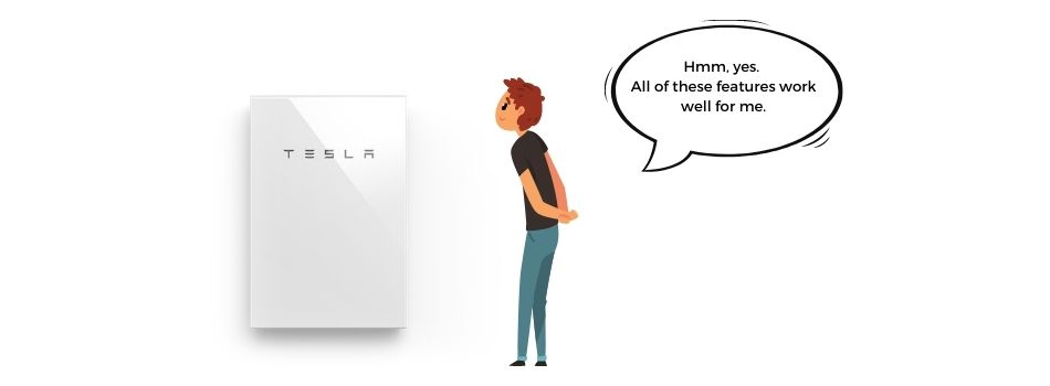 Tesla powerwall 2 comes with a range of good features that set it apart from the other batteries in the industry.