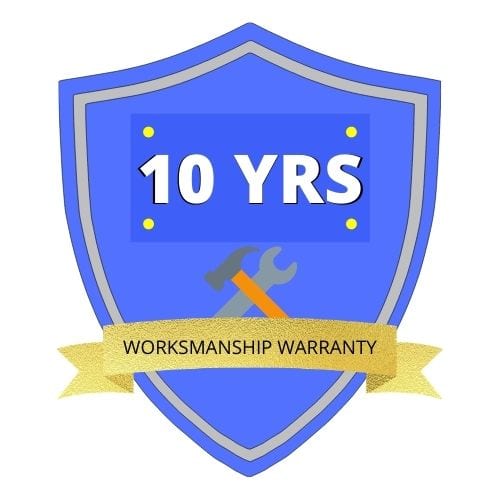 10 year worksmanship warranty