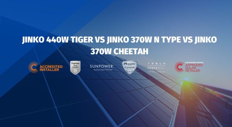 Jinko 440w Tiger vs Jinko 370w N Type vs Jinko 370W Cheetah