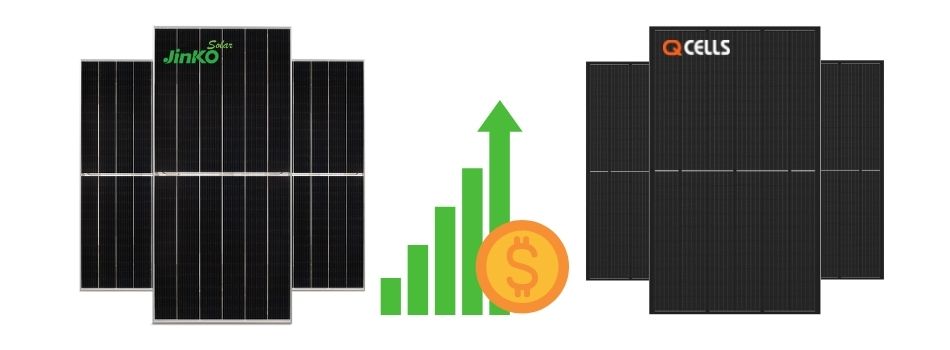 both qcell and jinko solar panels will provide a fast return on investment