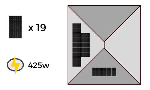 sunpower solar panels use less space compared to conventional panels