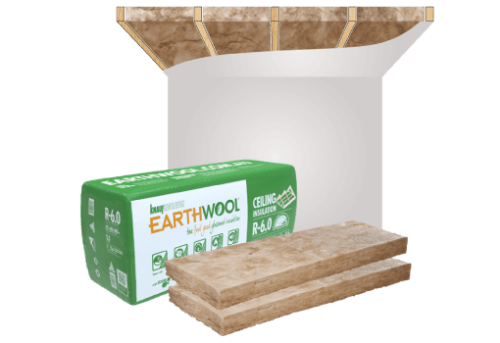 Product Shot of Knauf Insulation's Earthwool, made from recycled mineral deposits