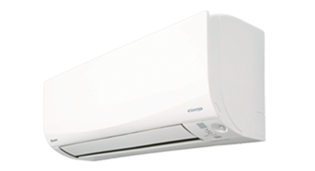 Daikin Cora split system air conditioner, designed for efficient heating and cooling. Featuring whisper-quiet operation and Wi-Fi control for smart home integration.